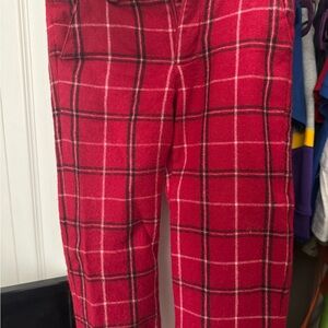 Janie and Jack Red and Black Plaid Pants